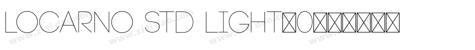 Locarno Std Light_0字体转换